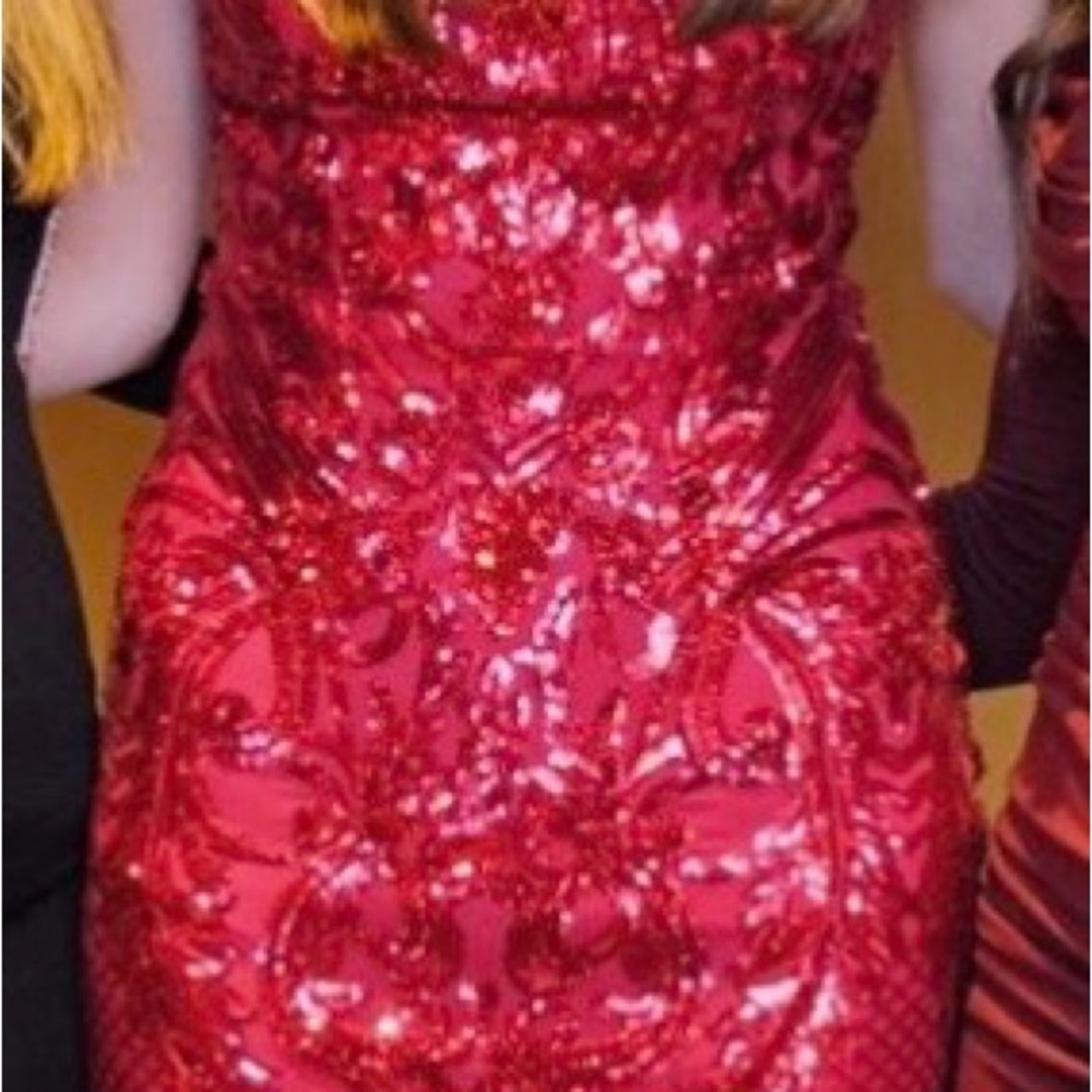 Windsor Red Sequin Mini Dress